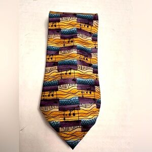 J. Garcia Uncorrected‎ Manuscript Mens Silk Neck Tie Limited Edition Purple Gold